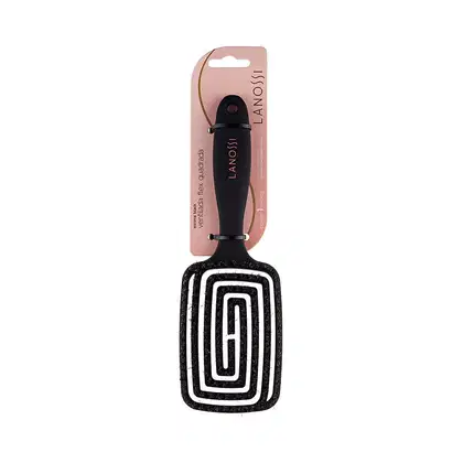 Imagem do produto Lanossi Bronzer Ventilada Flexível Quadrada - Escova de Cabelo
