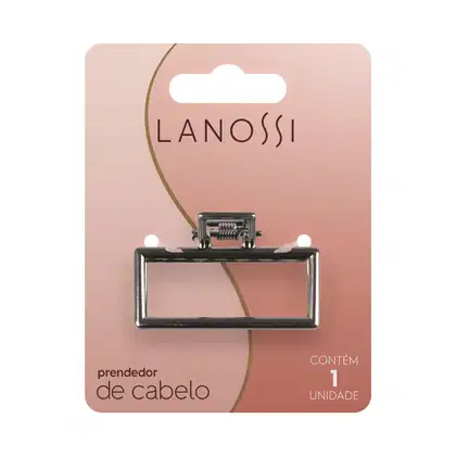 Imagem do produto Lanossi Ônix Metal Média - Prendedor de Cabelo