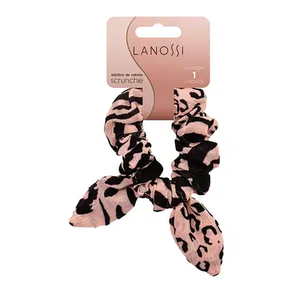 Imagem do produto Lanossi Animal Print Rosé - Scrunchie