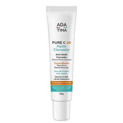 Imagem do produto Ada Tina Pure C 20 Hyalo Clareador Vitamina C Pura - Mousse Redutor de Linhas 30ml