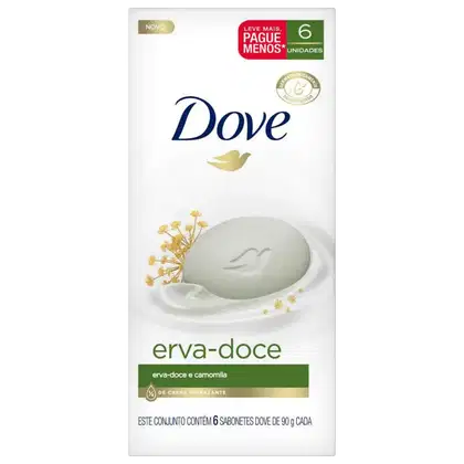 Imagem do produto Dove Erva-Doce - Sabonete em Barra 6x90g