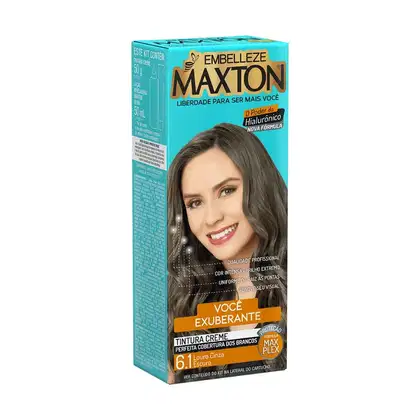Imagem do produto Maxton Louro Cinza Escuro 6.1 - Tintura Creme 158g