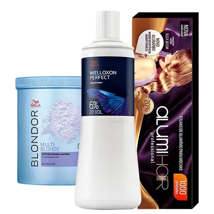 Imagem do produto Kit Wella Professionals Descolorante Multi Blonde Trio #5 (3 Produtos)