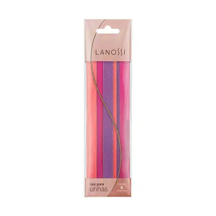 Imagem do produto Lanossi Color - Lixa de Unha Dupla Face (6 Unidades)