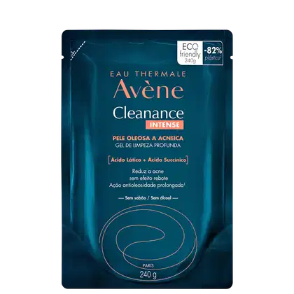 A imagem mostra o Gel de Limpeza Profunda Cleanance Intense da marca Avène.