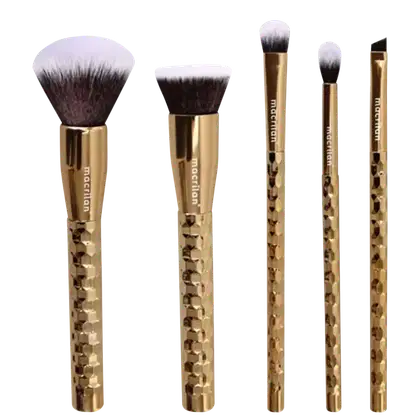 Imagem do produto Kit Macrilan Precious Gold ED006 - Pincéis para Maquiagem (5 Produtos)