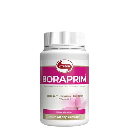 Suplemento Alimentar Vitafor Boraprim, 60 cápsulas.