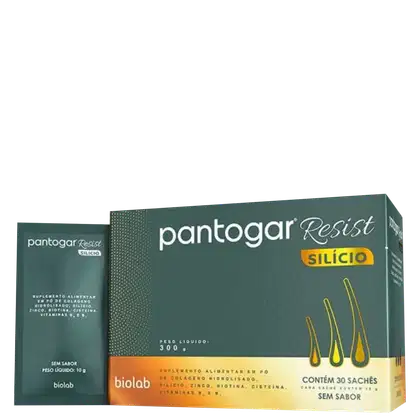 Imagem do produto Biolab Pantogar Resist Silício - Suplemento Alimentar (30 Sachês)