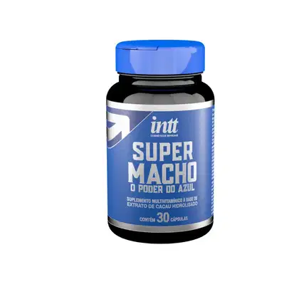 Imagem do produto Intt Super Macho O Poder do Azul - Suplemento Multivitamínico (30 Cápsulas)