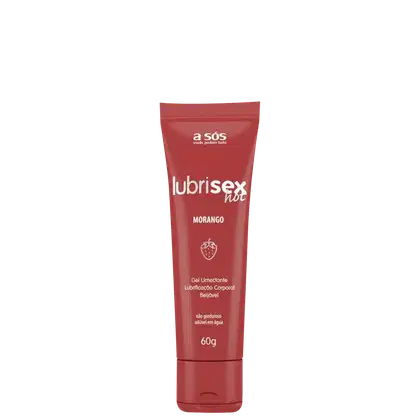 Imagem do produto A Sós Lubrisex Morango Hot - Gel Lubrificante 60g