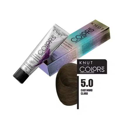 Imagem do produto Knut Hair Care Colors 5.0 Castanho Claro - Coloração Permanente 50g