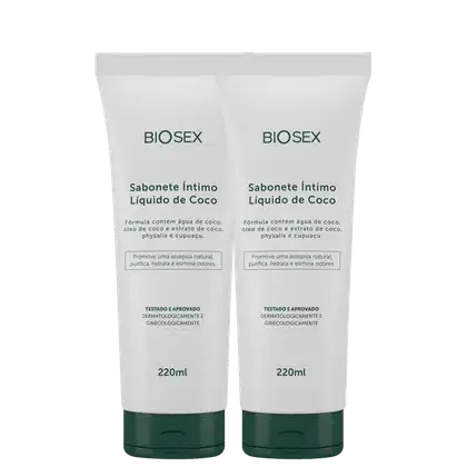 Imagem do produto A Sós Biosex Coco - Sabonete Líquido Íntimo (2 Unidades)