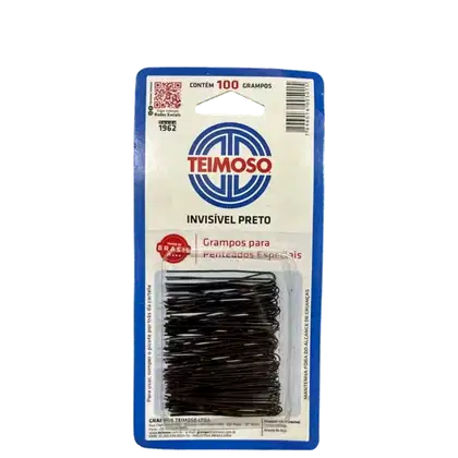 Imagem do produto Grampos De Cabelo Teimoso Invisível Preto c/100un