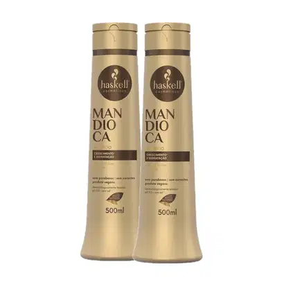 Imagem do produto Kit Haskell Mandioca Shampoo Home Care (2 Unidades)