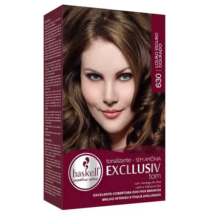Tonalizante Haskell Excllusiv Tom 630 Louro Escuro Dourado