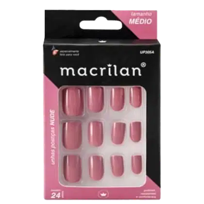 Imagem do produto Macrilan Médio Nude - Unhas Postiças (24 Unidades)
