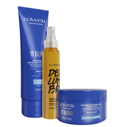 Imagem do produto Kit Lowell Violet Platinum Deslumbre Antiquebra Trio (3 Produtos)