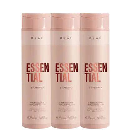 Imagem do produto Kit Braé Essential Shampoo Trio (3 Unidades)