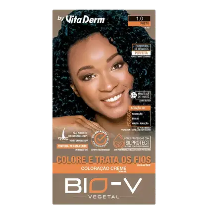 Imagem do produto Vita Derm Bio-V Vegetal 1.0 Preto - Coloração Permanente
