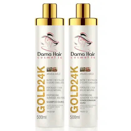 Imagem do produto Kit Dama Hair Gold 24K Duo (2 Produtos)