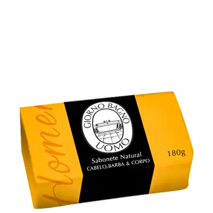 Imagem do produto Giorno Uomo Cabelo, Barba e Corpo Amarelo - Sabonete em Barra 180g