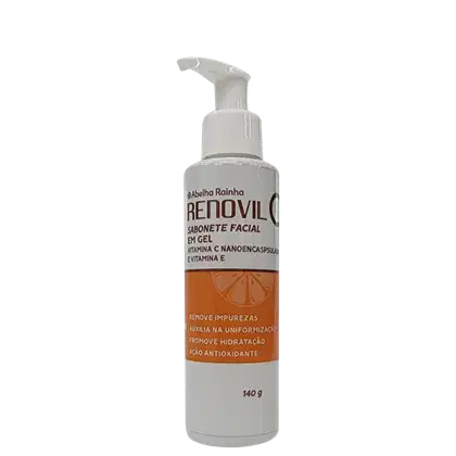 Imagem do produto Abelha Rainha Renovil C Sabonete Facial Em Gel Vitamina C Nanoencapsulada e Vitamina E 140ml