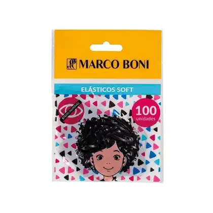 Imagem do produto Marco Boni Soft Preto - Elásticos de Cabelo (100 Unidades)