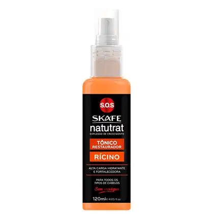 Imagem do produto Skafe Natutrat S.O.S. Restaurador de Fios Rícino - Tônico Capilar 120ml