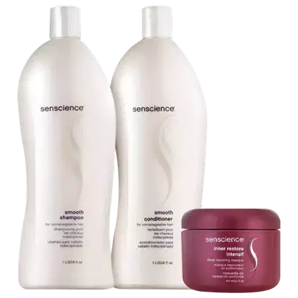 Imagem do produto Kit Senscience Smooth Inner Restore Trio Salon (3 Produtos)