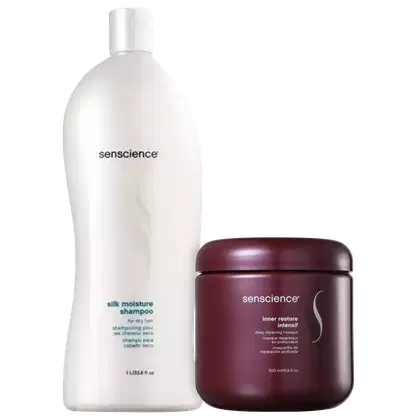 Imagem do produto Kit Senscience Silk Moisture Restore Intensif Salon - Shampoo 1L + Máscara Capilar  500ml