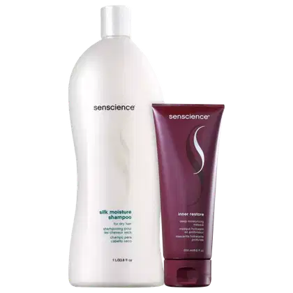 Imagem do produto Kit Senscience Silk Moisture Inner Restore - Shampoo 1L + Máscara Capilar 200ml