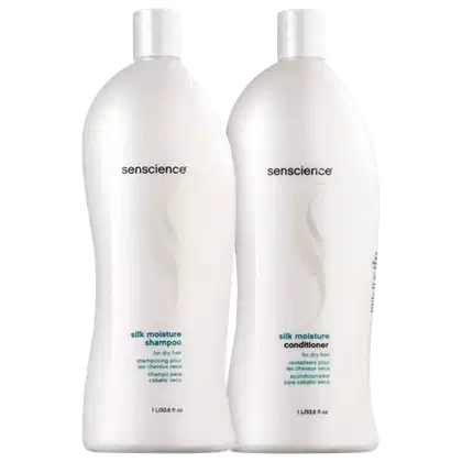 Imagem do produto Kit Senscience Silk Moisture Duo Salon - Shampoo 1L + Condicionador 1L