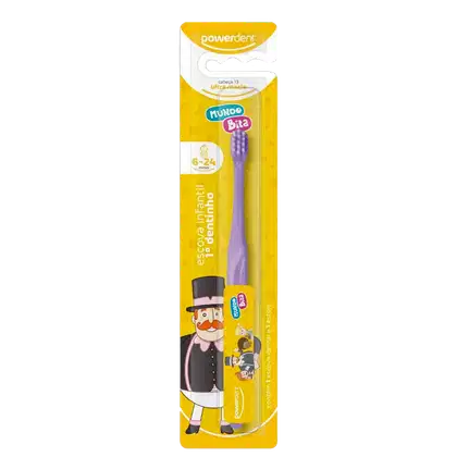 Imagem do produto Kit Powerdent Mundo de Bita Roxo Escova + Estojo (2 Produtos)