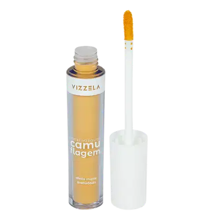 Corretivo Líquido Vizzela Cosméticos Camuflagem Amarelo, 5g.