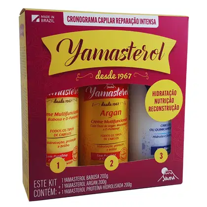 Imagem do produto Kit Yamá Yamasterol Cronograma Capilar Reparação Intensa (3 Produtos)