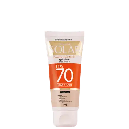 Imagem do produto Abelha Rainha Rainha Solar FPS 70 Bege Natural - Protetor Solar Facial 40g