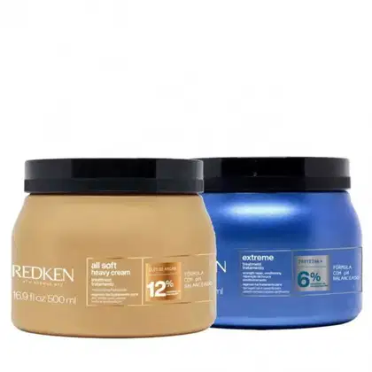 Imagem do produto Kit Redken Extreme & Alll Soft Reconstrução x Hidratação Duo (2 Produtos)