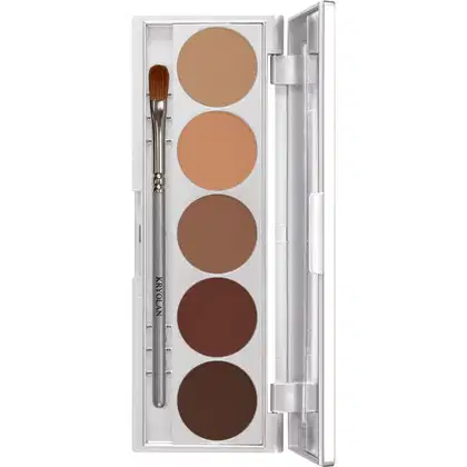 Imagem do produto ELEGANTE PALETA DE SOMBRAS COM 5 CORES, ESPELHO E PINCEL TOM MUSCAT - KRYOLAN