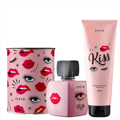Imagem do produto Kit Ciclo Kiss Colônia Lata + Loção Hidratante
