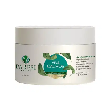 Máscara Capilar Paresí Nature Viva Cachos Suave, 300g.