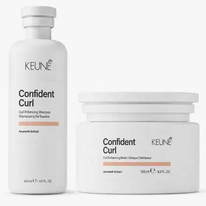 Imagem do produto Keune Confident Curl Shampoo 300ml + Máscara 250ml