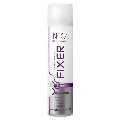 Imagem do produto Spray Fixador De Cabelo Profissional Neez Laque Capilar Fixação Forte 18 Horas 250ml