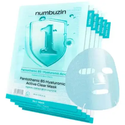 Imagem do produto NUMBUZIN No.1 Máscara Facial Purificadora com Ácido Hialurônico Pantotênico B5 33ml Quantidade:Caixa c/ 5 Unidades