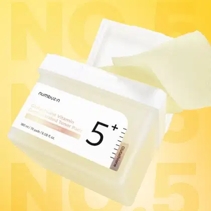 Imagem do produto NUMBUZIN No.5+ Toner Pad Concentrado de Vitamina com Glutationa (70 Pads) 180ml