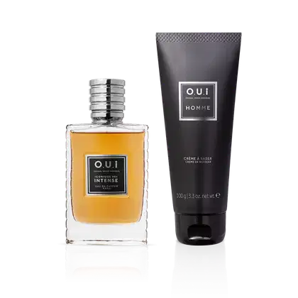 Imagem do produto Combo Iconique 001 Intense Eau de Parfum 75 ml + Creme de Barbear Homme 100g