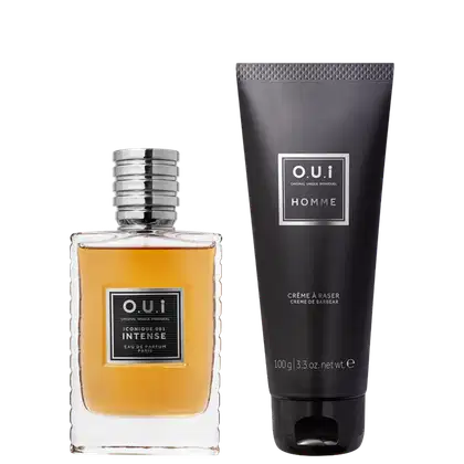 Imagem do produto Conjunto Iconique 001 Intense O.U.i Masculino - Eau de Parfum 75 ml + Creme de Barbear 100g