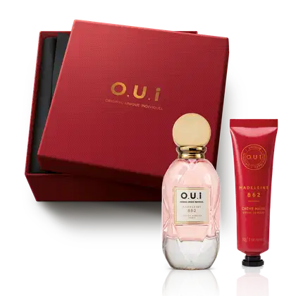 Imagem do produto Combo Presente Madeleine 862 Mini: Eau de Parfum Feminino 30ml  + Creme De Mãos 30g + Caixa para Presente P