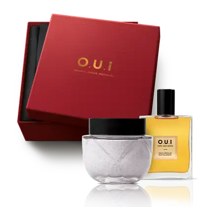 Imagem do produto Combo Presente Rouge Luxe: Esfoliante Corporal 200g + Óleo Absoluto Revitalizante 100ml + Caixa para Presente M