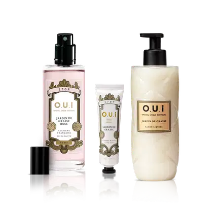 Imagem do produto Combo O.U.i Jardin De Grasse: Eau De Parfum Rose 100ml + Sabonete Líquido 400ml + Creme para as Mãos 30g