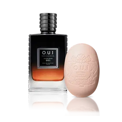 Imagem do produto Combo O.U.i Iconique 001: Sabonete em Barra 90g + Eau de Parfum Masculino 75ml